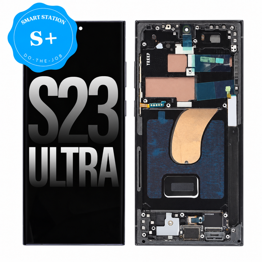 [Smart Plus] Samsung Galaxy S23 Ultra 5G G918B OLED Screen Replacement with Frame - Black