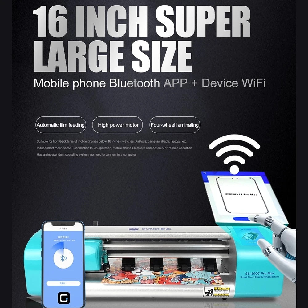 890C Pro Max Hydrogel Film Protector Cutting Machine (up to 16") SUNSHINE