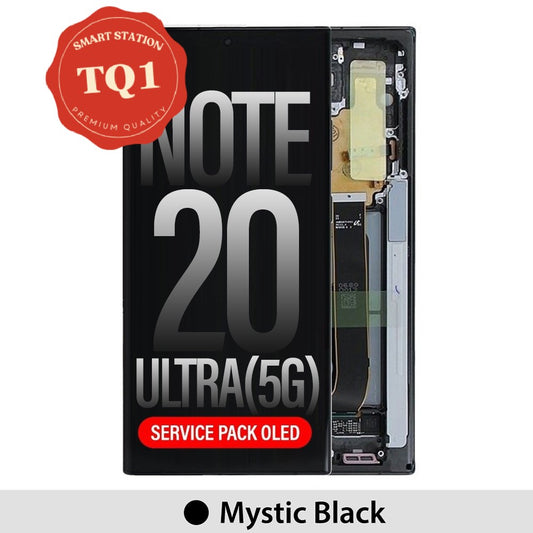 [TQ1] Samsung Note 20 Ultra Screen Replacement-Black (Service Pack Screen with Refurbished Frame)