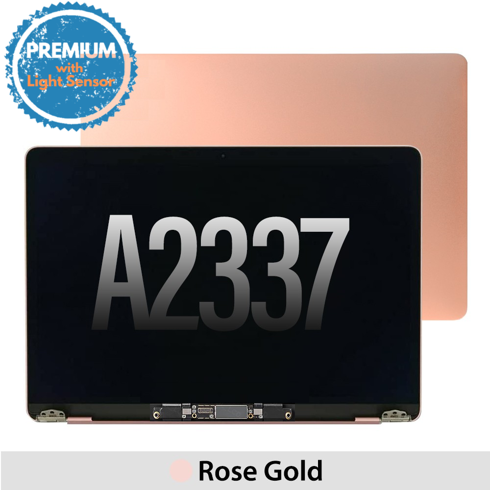 Macbook Air 13" (A2337) [2020] LCD Display Screen Replacement Assembly With Light Sensor [Rose Gold]