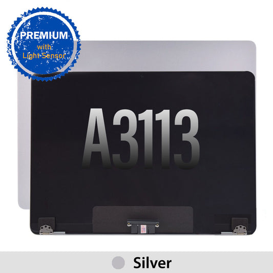 Macbook Air 13" A3113 M3 2024 LCD Display Screen Replacement Assembly With Light Sensor [Silver]