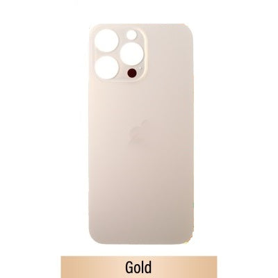 [Smart Plus] Rear Glass Replacement for iPhone 14 Pro Max (Camera Frame Assembly by Factory)-Gold
