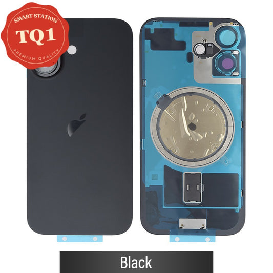 [TQ1] Premium iPhone 17 Back Glass Replacement w MagSafe Magnet- Black