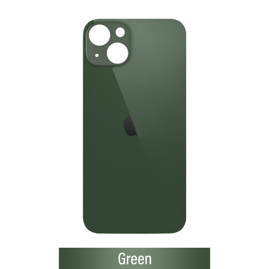 Rear Glass Replacement for iPhone 13 Mini (Camera Frame Aseembly by Factory)- Green