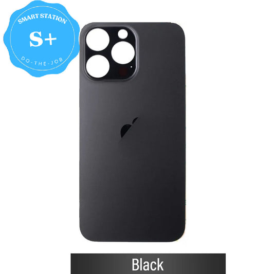 [Smart Plus] Back Glass Replacement for iPhone 14 Pro (Camera Frame Assembly by Factory)-Black