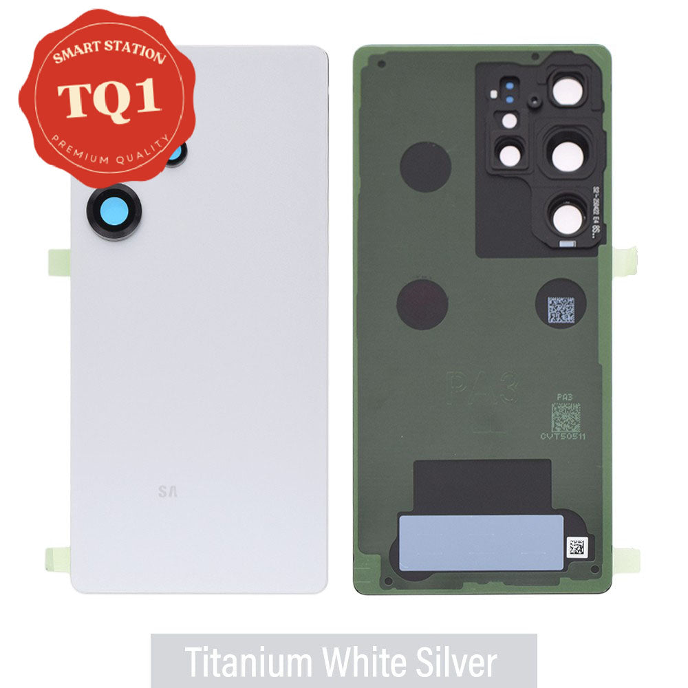 [TQ1]  Rear Cover Glass for Samsung Galaxy S25 Ultra S938B-Titanium White Silver