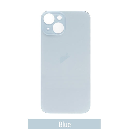 Rear Glass Replacement for iPhone 15 Plus (Camera Frame Aseembly by Factory)-Blue