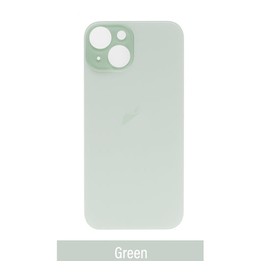Rear Glass Replacement for iPhone 15 Plus (Camera Frame Aseembly by Factory)-Green