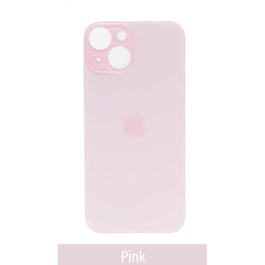 Rear Glass Replacement for iPhone 15 (Camera Frame Aseembly by Factory)-Pink