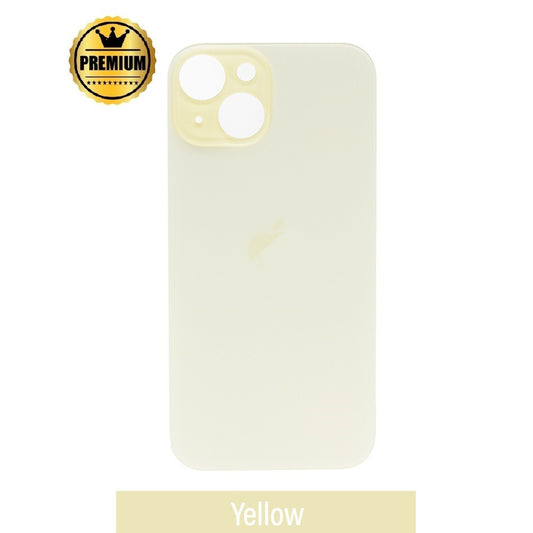 Rear Glass Replacement for iPhone 15-Yellow