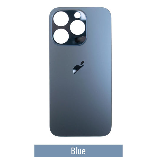 Rear Glass Replacement for iPhone 15 Pro Max (Camera Frame Aseembly by Factory)-Blue