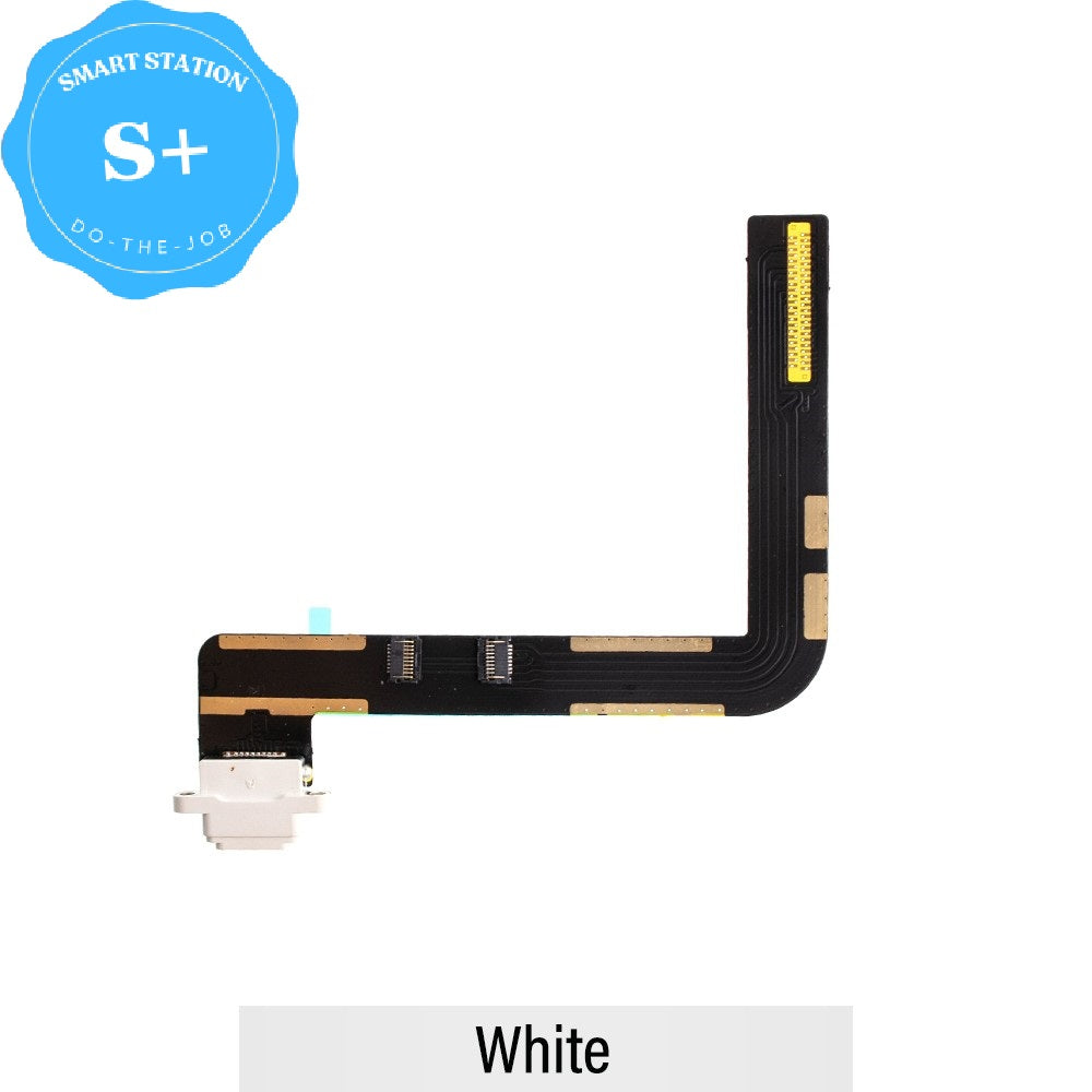 [Smart Plus]Charging Port with Flex Cable for iPad 10.2 (iPad 7/8/9) - White