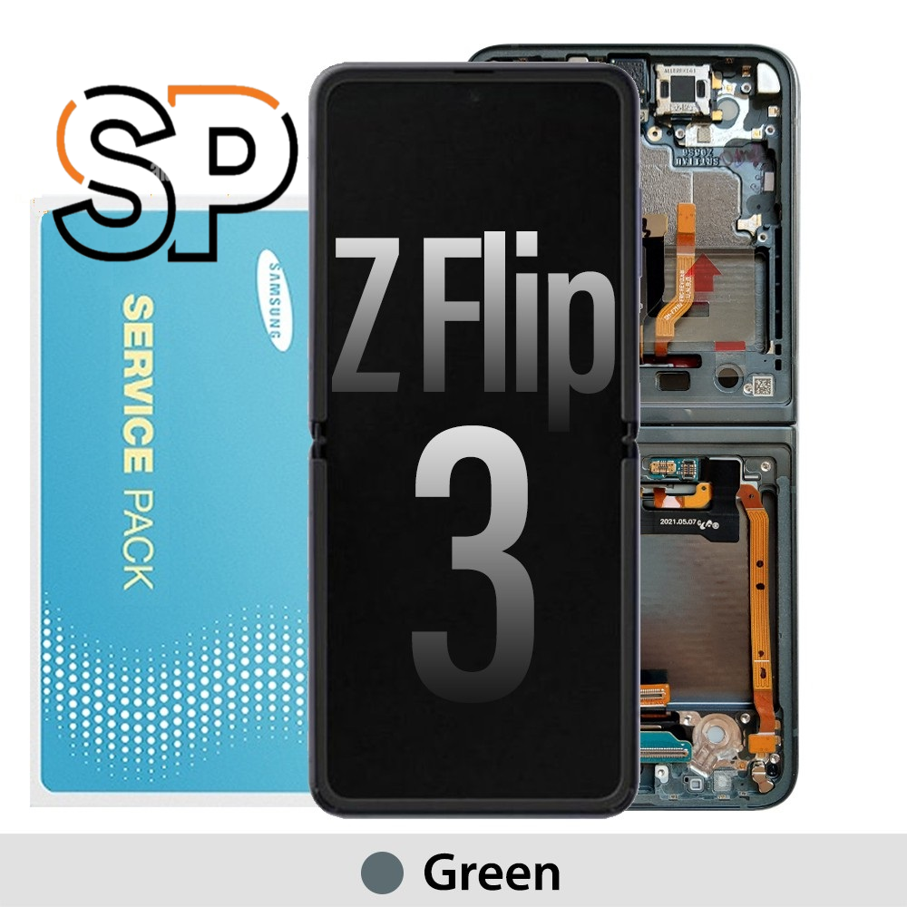 [Service Pack] Samsung Galaxy Z Flip 3 5G Screen Digitizer GH82-27243C-Green