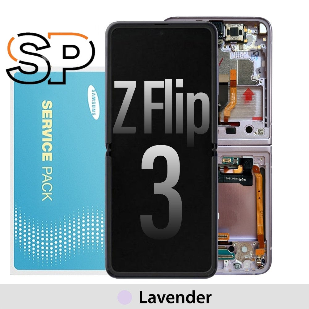 [Service Pack] Samsung Galaxy Z Flip 3 5G Screen Digitizer GH82-27243D-Lavender