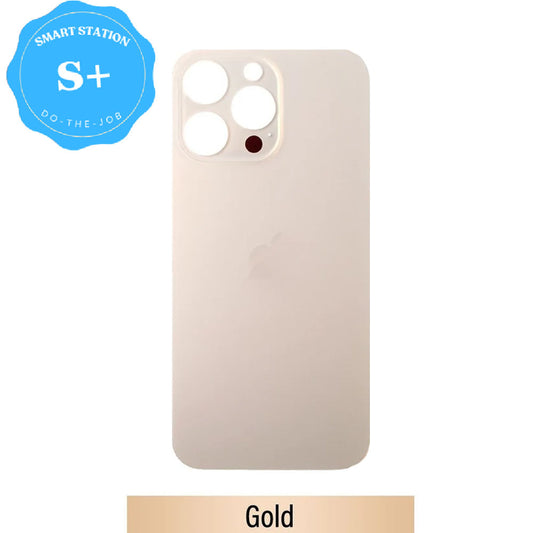 [Smart Plus] Back Glass Replacement for iPhone 14 Pro (Camera Frame Aseembly by Factory)-Gold
