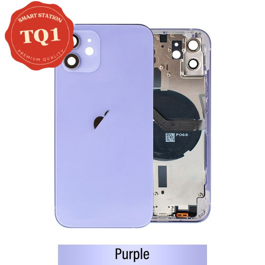 Rear Housing with Small Parts for iPhone 12-Purple