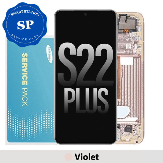[Service Pack] Samsung S22 PLUS Screen Replacement - Pink Gold / Violet