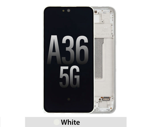 [Original Ref] Samsung Galaxy A36 5G A366B OLED Replacement with Frame- White