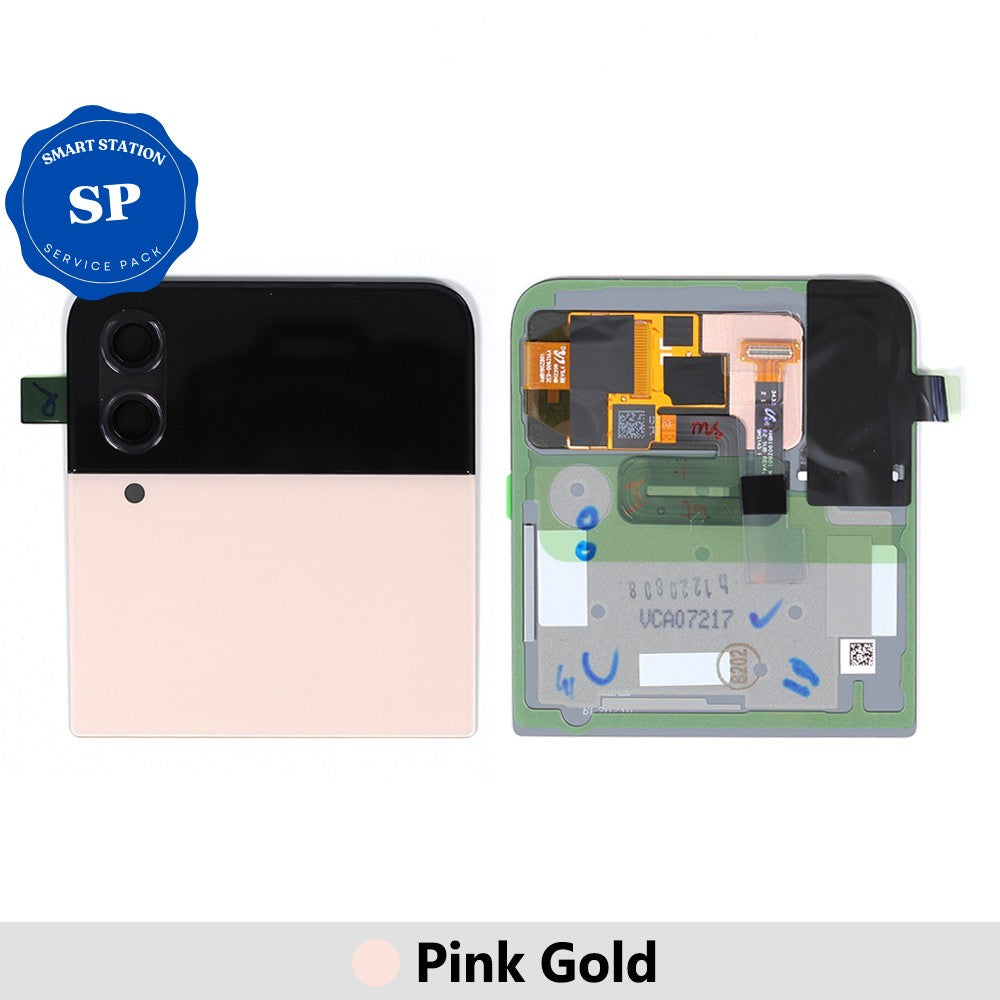 [Service Pack] Samsung Galaxy Z Flip4 F721B Outer LCD Screen Replacement GH97-27947C-Pink Gold