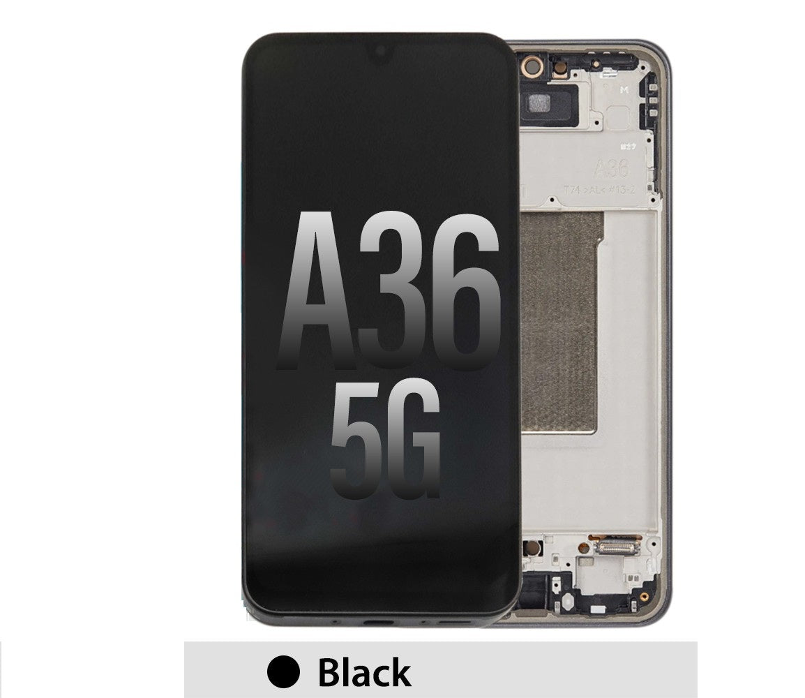 [Original Ref] Samsung Galaxy A36 5G A366B OLED Replacement with Frame - Black