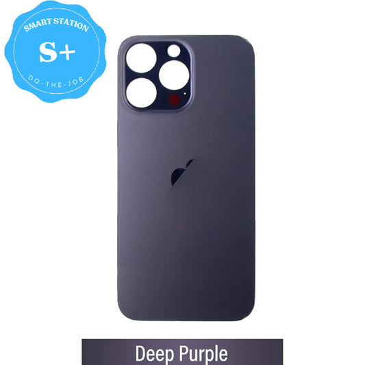 [Smart Plus] Back Glass Replacement for iPhone 14 Pro (Camera Frame Assembly by Factory)-Deep Purple