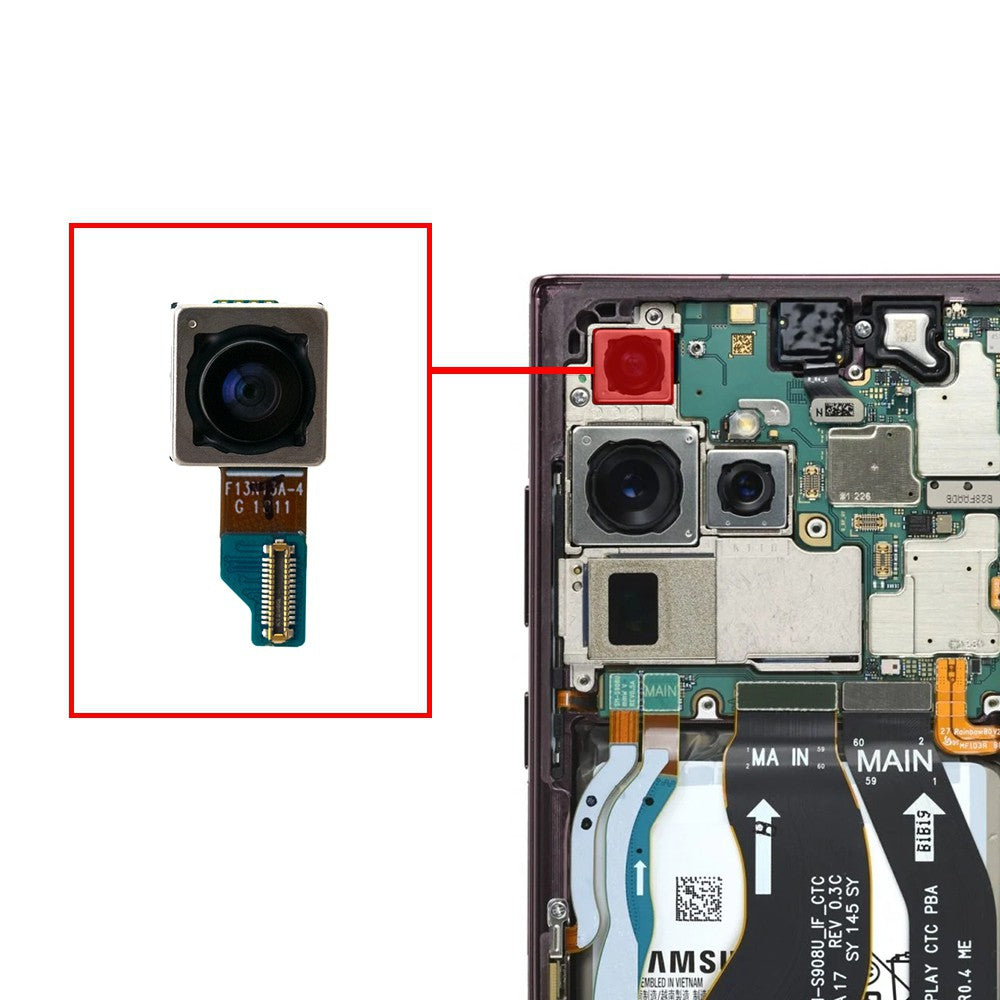 [Original] Rear Camera ((12MP Ultra Wide) for Samsung Galaxy S22 Ultra ...