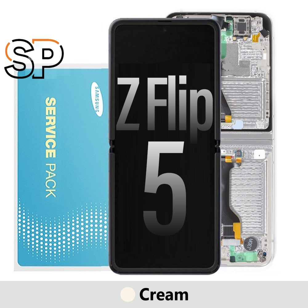 [Service Pack] Samsung Galaxy Z Flip 5 F731B Screen Digitizer-Cream