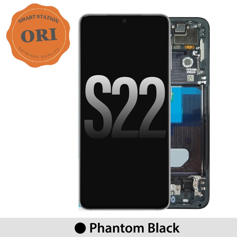 [Original Refurb] Samsung S22 5G Screen Replacement-Phantom Black [p]