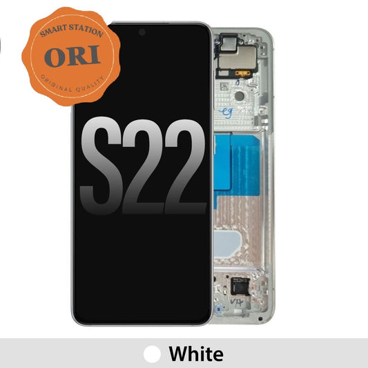 [Original Refurb] Samsung S22 5G Screen Replacement- White [p]