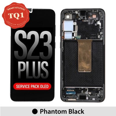 [TQ1] Samsung S23 Plus Screen Replacement-Black (Service Pack Screen with Refurbished Frame)
