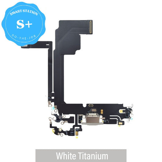 [Smart Plus] Charging Port for iPhone 15 Pro Max - White Titanium