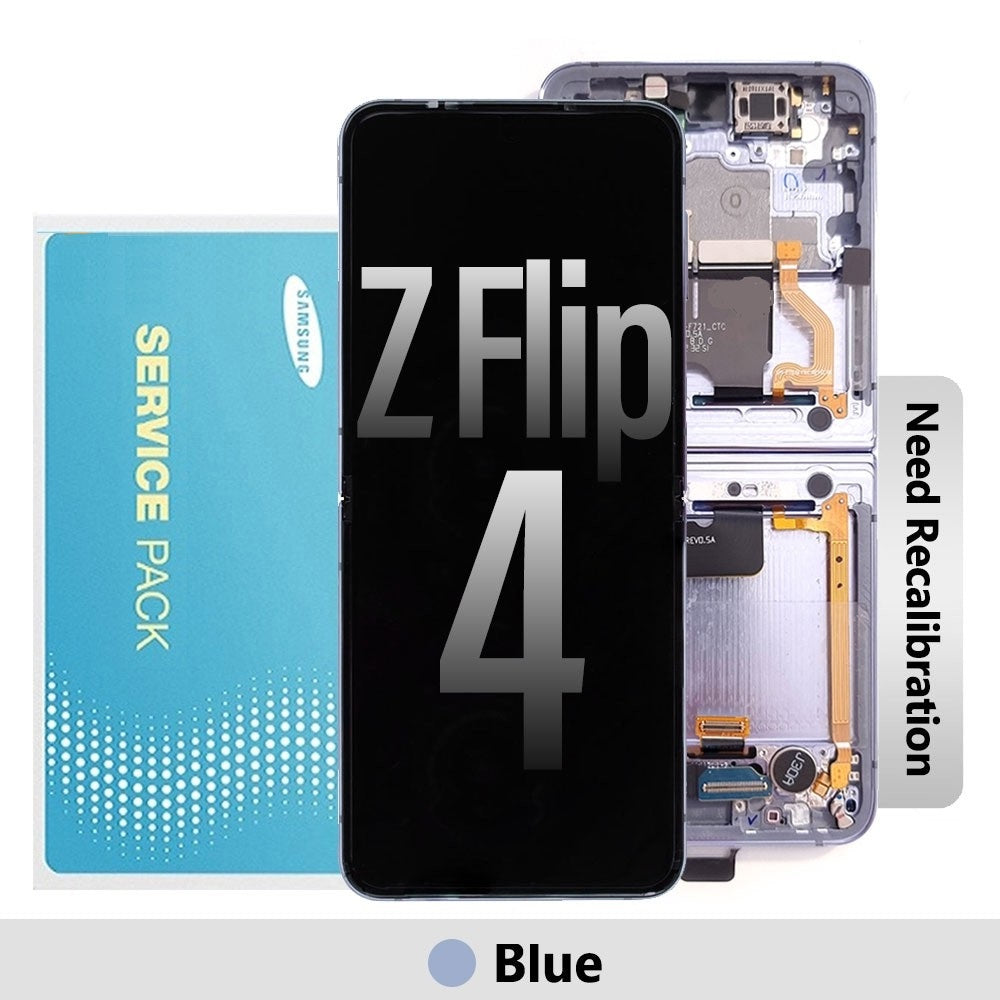 [Service Pack] Samsung Galaxy Z Flip 4 F721B Screen Replacement GH82-30238D-Blue
