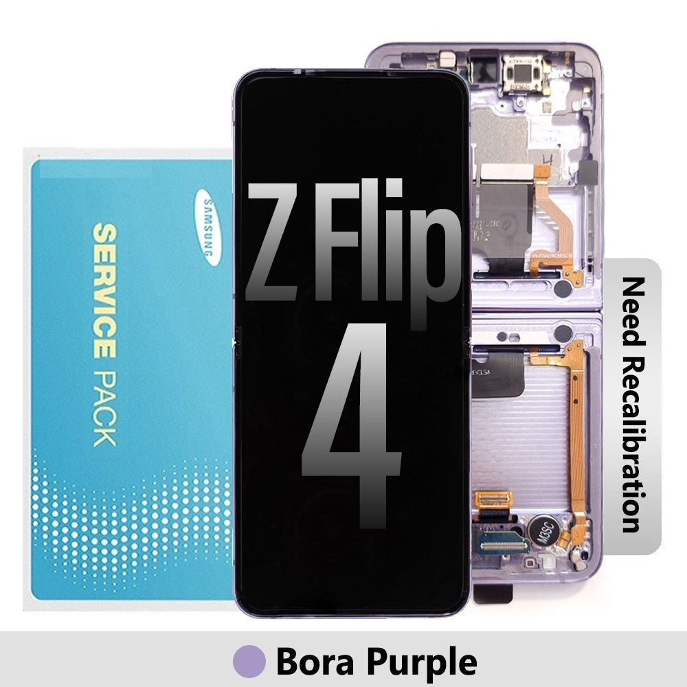 [Service Pack] Samsung Galaxy Z Flip 4 F721B Screen Replacement GH82-30238B-Bora Purple
